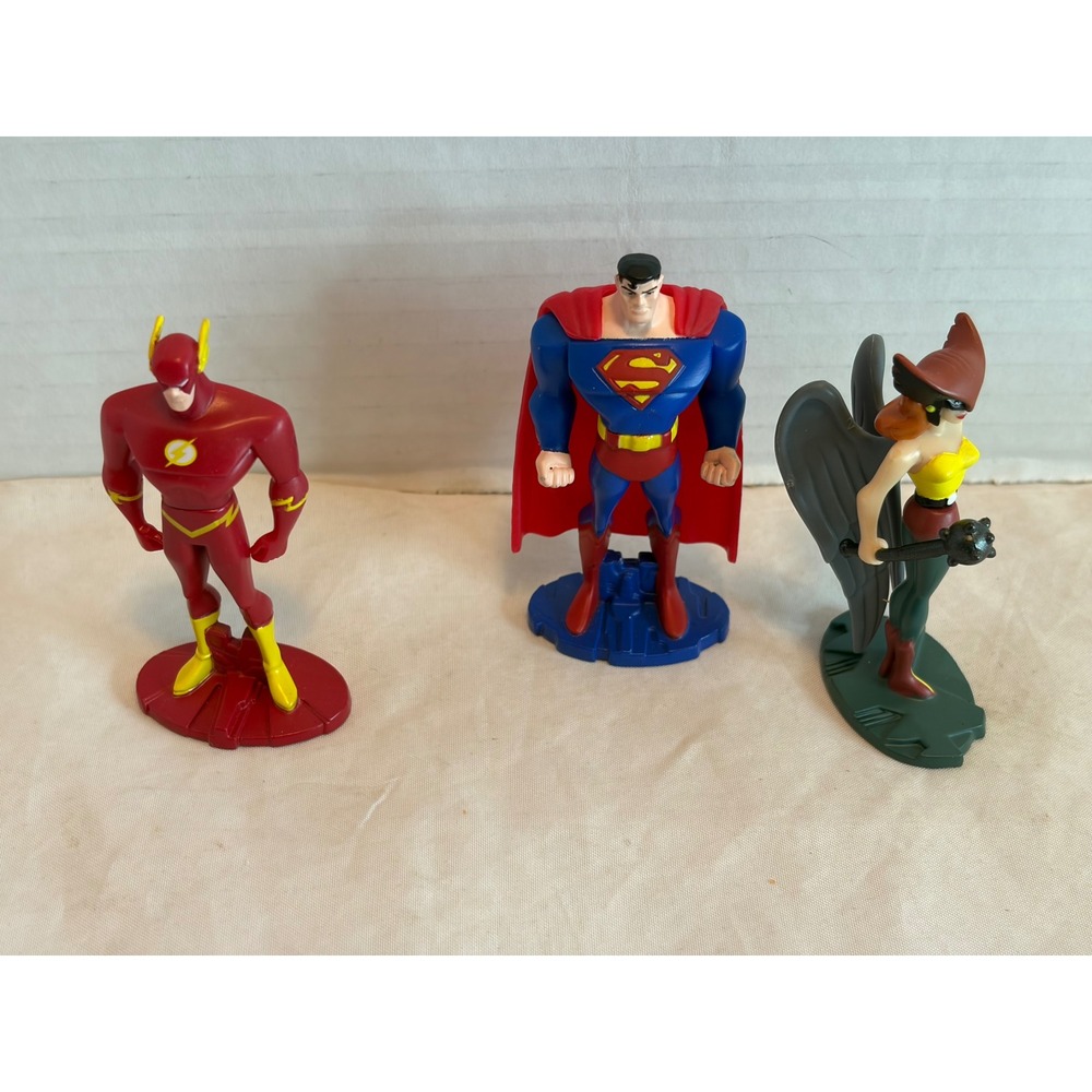 Vintage 2004 Mattel DC Justice League Unlimited Metal Collection Figures